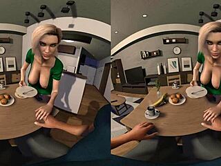 Sweet Aunt-In-Law Marge VR Handjob Visit