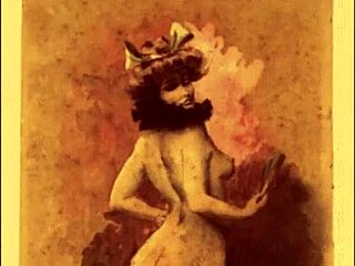Vintage erotic art in retro style