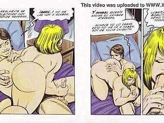 Spicy Latina Cartoon Scene
