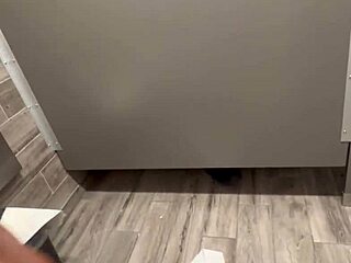 Public Bathroom Jerkoff Caught On Cam