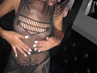 Wearing Blinking Anal Plug at GLORY HOLE, So Hot!