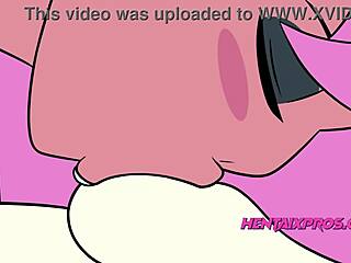 Hentai Milf's Teasing Ride With Double Dildo Parody