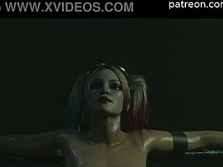 Harley Quinn creampie squirt in 3D hentai