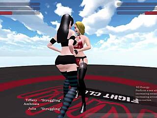 tiffany ambrosia dominates julia in fight club