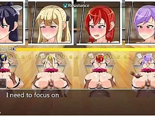 Professional School gameplay with rough anime sex