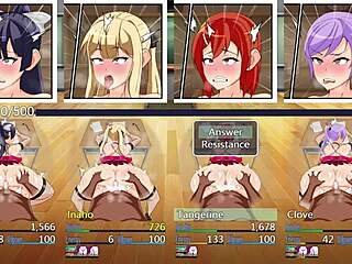 Professional School gameplay with rough anime sex
