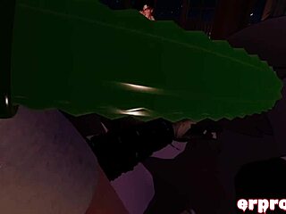 Vrchat Luna slammed hard in wild anime gangbang action