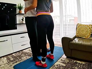 Fitness enthusiast gets rough sex from her passionate lover
