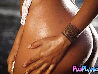 Jossa Nova's solo striptease showcases her big, amazing ass