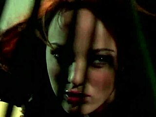 Hot brunette in a sexy costume enjoys tight pussy sex
