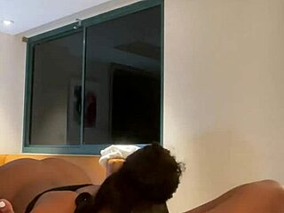 Three womanizing stars in a XXX party scene with big black cocks and oral sex