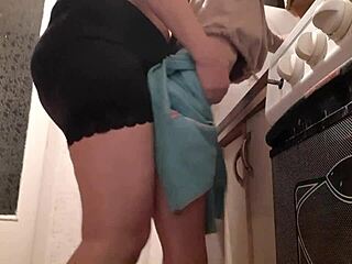waited till the house was empty to bang my stepdaughter hard in her skirt