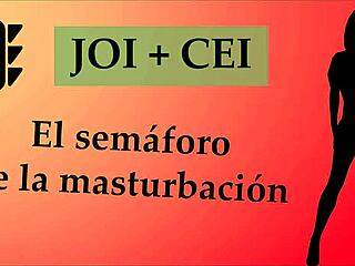 daring spanish joi game for jerking