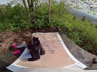 perfect teen lili charmelle’s outdoor suck and fuck