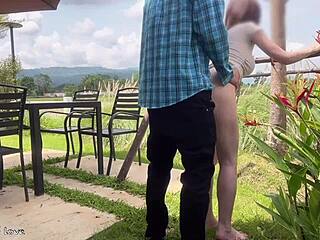 Gardener Fucks Beautiful Lady In Garden