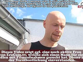 German User Bangs Skinny Blonde Teen at Couple Casting