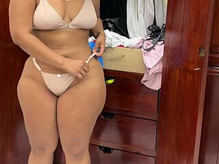 i can’t resist this thick latina bbw in dress
