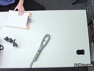 Blonde Milf and Teen Team Up on Security Guard's Cock. They Deliver Hardcore Action in Hidden Cam Scene.