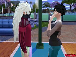 omg i cant beleive hinata and videl got covered in so much milk