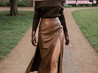 the duchess in ai-illustrated leather porn with clothed sex and boots fantasy