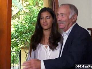 Old and Young Threesome Smashes Hard South of the Border