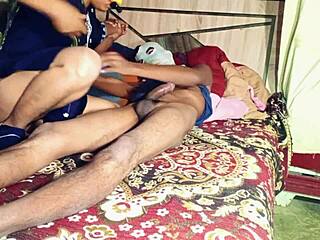 Bhabhi ko raat me jor se choda in house with Hindi audio