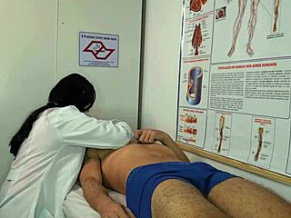 oh man, nurse got so turned on seein patient’s hard-on, couldn’t resist...