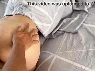 My aunt visits and pretends to be my wife for rough sex. Her tight Latina pussy moans until orgasm.