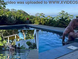 Outdoor Anal and Blowjob with Exotic Girlfriend in Costa Rica. Poolside Action Gets Rough!