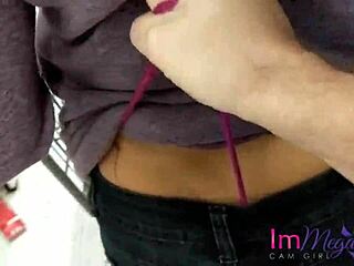 hey, check immeganlive getting her clothes ripped in public wedgie action!