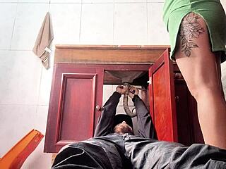 Lonely housewife, why did you cheat with the plumber in the bathroom?