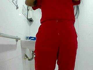 Public bathroom catches nurse in action, can you believe it?! 😲
