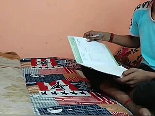 Desi village student bangs his female tuition teacher hard