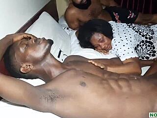 Best African Group Sex with Pregnant Big Mummy in Wild Action