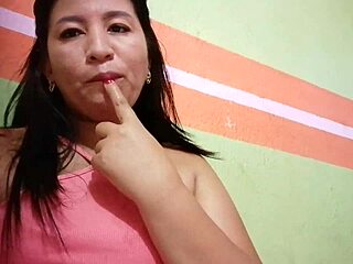 Morena's so aroused she touches herself just for you in steamy Spanish video.