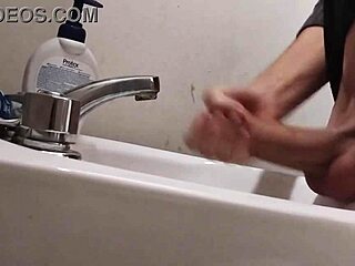 can my huge cock handle this sink rest before a massive cumshot explosion?