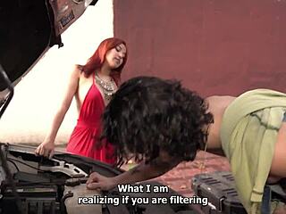 Mechanic FIXES EVERYTHING For Busty Latina Client In One Wild Session