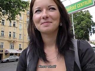 Slutty Girl Rides Stranger's Rod Before Crushed Cuckold