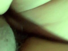 This chubby latina is riding that cock so hard in anal, you won't believe it.