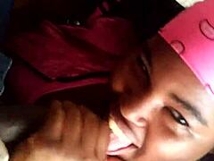 Watch This Big Girl Suck My Huge Cock!