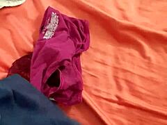 Look at my sister-in-law's panties in the laundry room