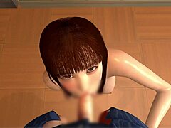 Relative's older sister gives blowjob in classroom after school