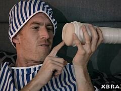 Pornstar Nikki Benz Feels Intense Emotions as Real Life Fleshlight with Monster Cock