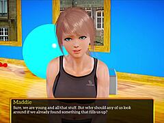 my new family plays a homemade game with blonde amateurs