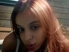 Beautiful redhead's first amateur scene