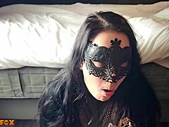 amateur milf swallows cum in pantyhose with food twist