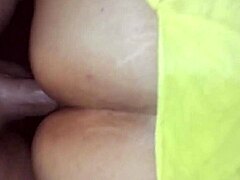 Pervy stepmom in cheerleader uniform rides curvy ass on stepson bareback