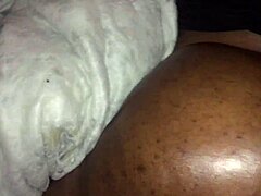 This chocolate BBW shows off her big fat ass.