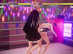 Intense Lesbian Fingering Battle