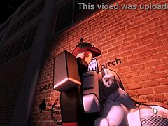 She was annoying, so I punished her as a bot in Roblox.